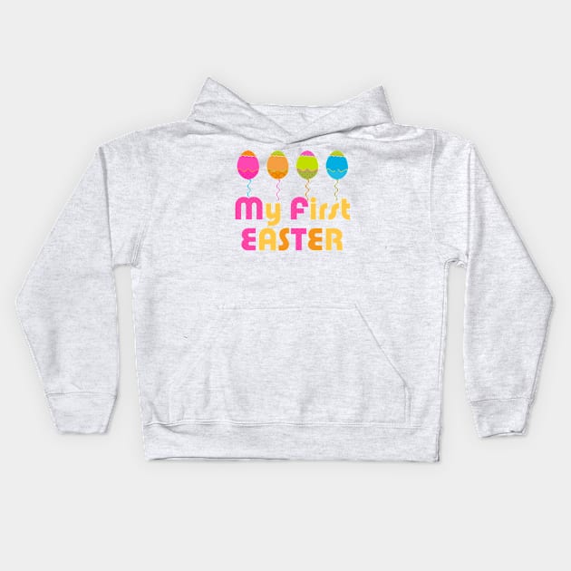 Baby's First Easter Kids Hoodie by CafePretzel